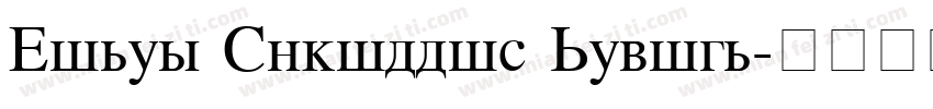 Times Cyrillic Medium字体转换